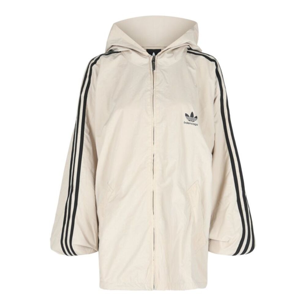 Balenciaga  x Adidas Oversized Windbreaker Beige Womens